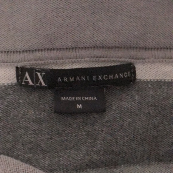 Armani Exchange grey striped cardigan - Picture 3 of 3